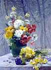 Eugene Henri Cauchois Canvas Paintings - Still Life of Flowers